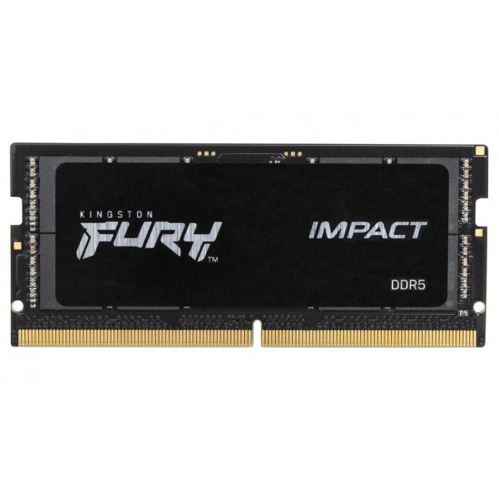 แรมโน๊ตบุ๊ค RAM  SO-DIMM Kingston 8Gb/4800 DDR5 FURY Impact Black(KF548S38IB-8) สามารถออกใบกำกับภาษีได้