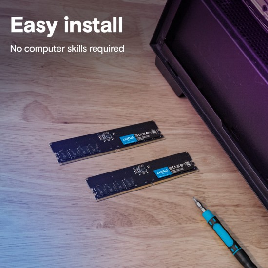 แรม RAM PC Crucial 8Gb DDR5/4800 UDIMM CL40 (CCL-CT8G48C40U5) สามารถออกใบกำกับภาษีได้