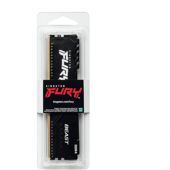 แรม RAM PC Kingston 16Gb/3200 DDR4 CL16 FURY Beast Black (KF432C16BB1/16WP) สามารถออกใบกำกับภาษีได้
