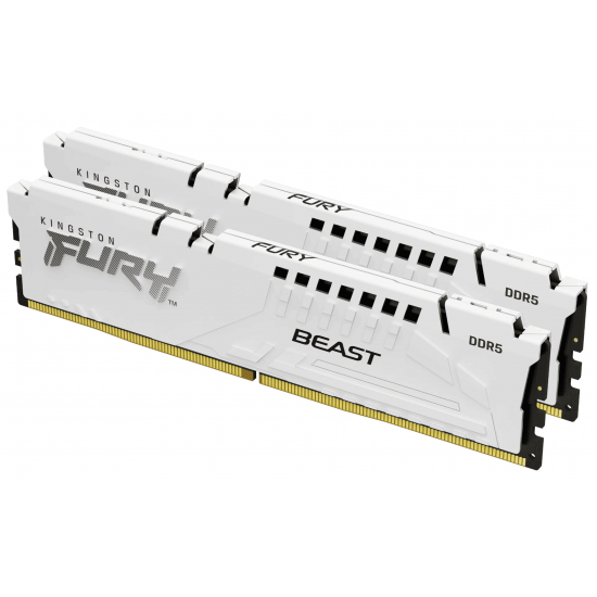 แรม RAM PC Kingston 32Gb/5200 DDR5 FURY Beast White (KF552C40BWK2-32)16x2 สามารถออกใบกำกับภาษีได้