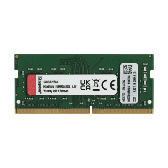 แรมโน๊ตบุ๊ค RAM NB Kingston 8 Gb/3200 DDR4 1.2V(KVR32S22S8/8WP) สามารถออกใบกำกับภาษีได้