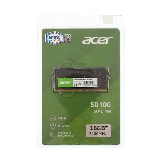 แรมโน๊ตบุ๊ค RAM NB Acer 16Gb/3200 DDR4 SD100 SO-DIMM (ZC.A01ST.OGD) สามารถออกใบกำกับภาษีได้