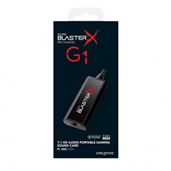 SOUND CARD Creative Blaster X G1 Pro-Gaming 7.1HD Audio Portable Gaming(SB1710,SBX-G1)