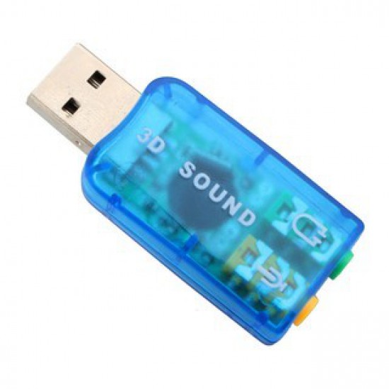 SOUND CARD External CC008 USB Virtual 5.1 Channel Adapter USB Audio Controller