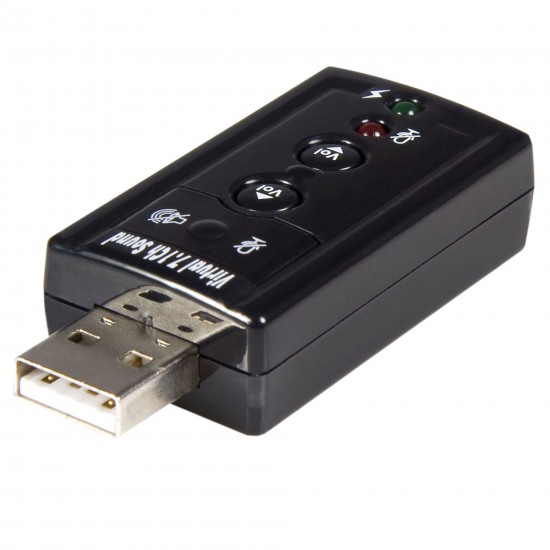 SOUND CARD SOUND External CC037 USB Virtual 7.1 Channel Adapter USB Audio Controller