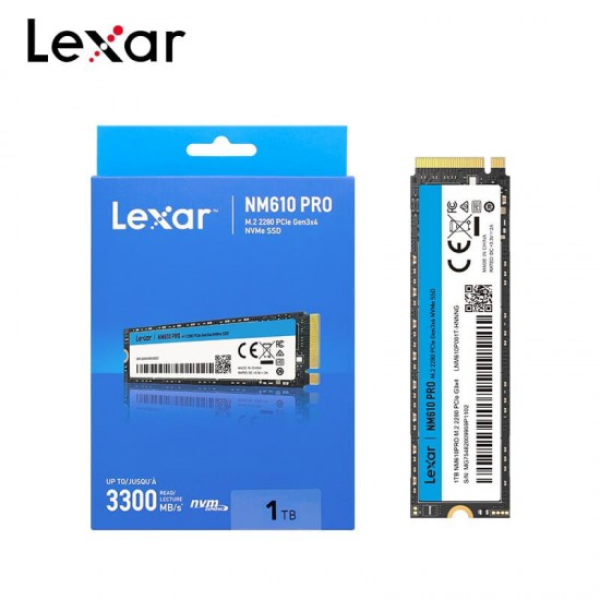 เอสเอสดี SSD M.2 Lexar NM610 Pro 1Tb NVMe (LNM610P001T-RNNNG) สามารถออกใบกำกับภาษีได้