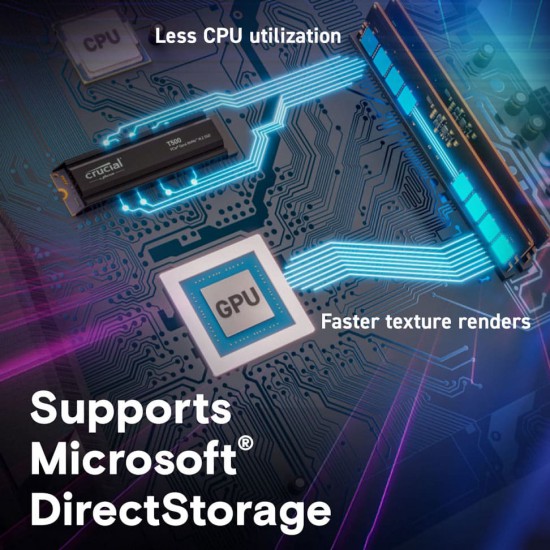 เอสเอสดี SSD M.2 Crucial T500 With Heatsink 1Tb PCle Gen4 NVMe M.2 (CT1000T500SSD5) สามารถออกใบกำกับภาษีได้