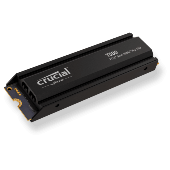 เอสเอสดี SSD M.2 Crucial T500 With Heatsink 1Tb PCle Gen4 NVMe M.2 (CT1000T500SSD5) สามารถออกใบกำกับภาษีได้