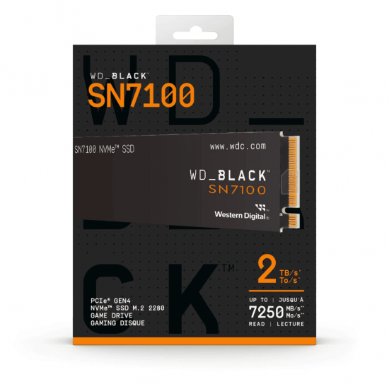 เอสเอสดี SSD M.2 WD 2TB SSD M.2 Black SN7100 NVMe/PCIe4 (WDS200T4X0E-00CJA0) สามารถออกใบกำกับภาษีได้