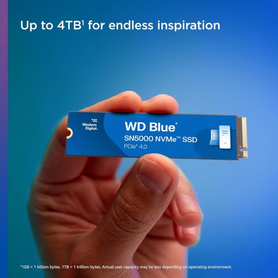 เอสเอสดี SSD M.2 WD 1Tb SSD M.2 Blue SN5000 NVMe PCIe4 (WDS100T4B0E) สามารถออกใบกำกับภาษีได้