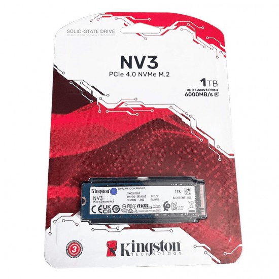 เอสเอสดี SSD M.2 Kingston 1Tb NV3 SSD M.2 NVMe Solid State Drive(SNV3S/1000G) สามารถออกใบกำกับภาษีได้