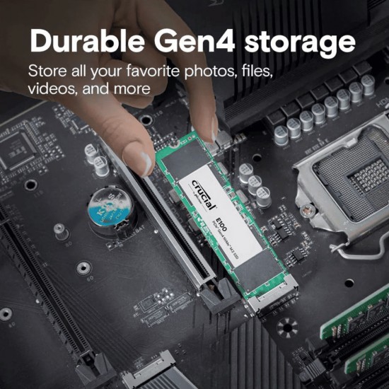 เอสเอสดี SSD M.2 Crucial E100 1Tb PCIe 2280 NVMe M.2 (CT1000E100SSD8) สามารถออกใบกำกับภาษีได้
