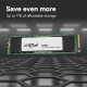 เอสเอสดี SSD M.2 Crucial E100 1Tb PCIe 2280 NVMe M.2 (CT1000E100SSD8) สามารถออกใบกำกับภาษีได้