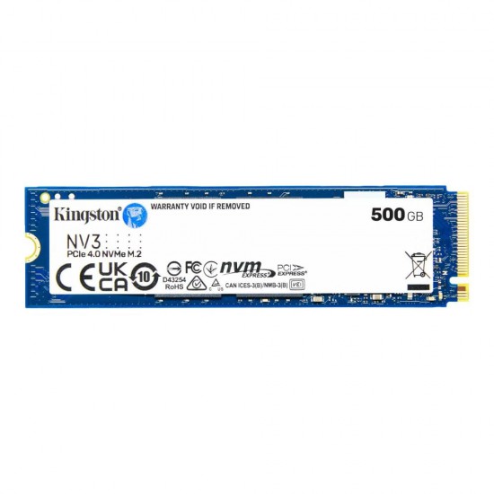 เอสเอสดี SSD M.2 Kingston 500G NV3 SSD M.2 NVMe Solid State Drive(SNV3S/500G) สามารถออกใบกำกับภาษีได้
