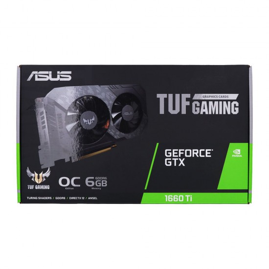 VGA Asus GTX 1660Ti 6Gb GDDR6 TUF Gaming OC Edition(TUF-GTX1660TI-O6G-EVO-GAMING)