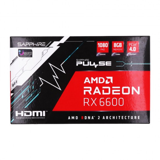 VGA Sapphire Pulse Radeon RX6600 8Gb GDDR6 Gaming HDMI/Triple DP (PN S88-2E447-010SA)