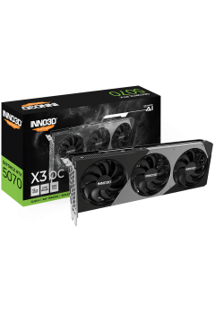 การ์ดจอ VGA INNO3D GeForce RTX5070 X3 OC 12Gb GDDR7 (N50703-12D7X-195064L) สามารถออกใบกำกับภาษีได้