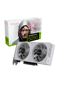 การ์ดจอ VGA Galax Geforce RTX5050 1-Click OC PCI-E White 8Gb GDDR6 128Bit (55NSL8MHCZBS) สามารถออกใบกำกับภาษีได้