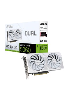 การ์ดจอ VGA Asus Geforce RTX5060 DUAL OC 8G White GDDR7 (DUAL-RTX5060-O8G-WHITE) สามารถออกใบกำกับภาษีได้