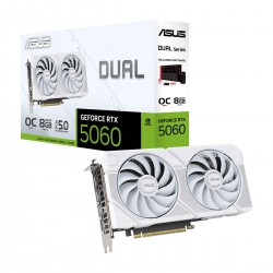 การ์ดจอ VGA Asus Geforce RTX5060 DUAL OC 8G White GDDR7 (DUAL-RTX5060-O8G-WHITE) สามารถออกใบกำกับภาษีได้