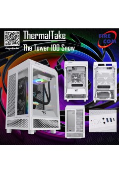 (CASE) ThermalTake The Tower 100 Snow