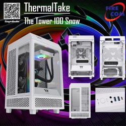(CASE) ThermalTake The Tower 100 Snow
