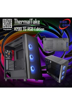 (CASE) ThermalTake V200 TG RGB Edition