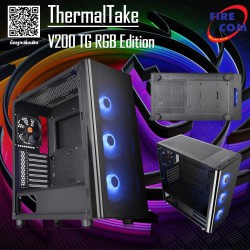 (CASE) ThermalTake V200 TG RGB Edition