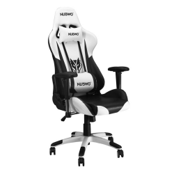 เก้าอี้คอมพิวเตอร์ Nubwo NBCH-07 Black/White Gaming Seat Chair (15244) (ขาเหล็ก) สามารถออกใบกำกับภาษีได้