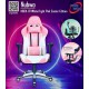 Gaming Chair (เก้าอี้เกมมิ่ง) Nubwo NBCH-07 White/Light Pink Gaming Seat Chair Caster Edition (21239)