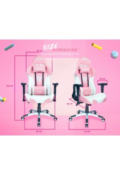 เก้าอี้คอมพิวเตอร์ เก้าอี้ Nubwo NBCH-07 White/Mint Green Gaming Seat Chair Caster Edition (21241) (ขาเหล็ก) สามารถออกใบกำกับภาษีได้