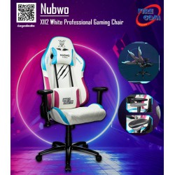 Gaming Chair (เก้าอี้เกมมิ่ง) Nubwo X112 White Professional Gaming Chair (23386,NBCH-X112)