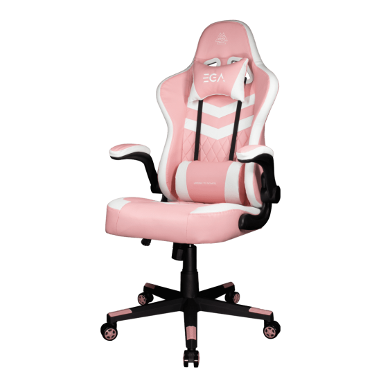(GAMING CHAIR) EGA Type G-2 White/Pink Gaming Chair