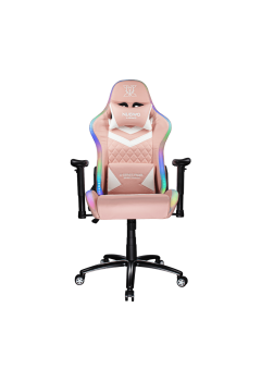 เก้าอี้คอมพิวเตอร์ Nubwo X107+ Pink RGB Spectrum Professional Gaming Chair (23358,NBCH-X107+) (ขาเหล็ก) สามารถออกใบกำกับภาษีได้