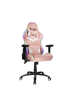 เก้าอี้คอมพิวเตอร์ Nubwo X107+ Pink RGB Spectrum Professional Gaming Chair (23358,NBCH-X107+) (ขาเหล็ก) สามารถออกใบกำกับภาษีได้