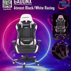 Gaming Chair (เก้าอี้เกมมิ่ง) GadonX Atmost Black/White Racing Series (B-6006 BK/WH)