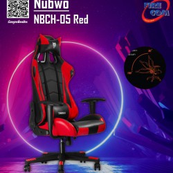 Gaming Chair (เก้าอี้เกมมิ่ง) Nubwo NBCH-05 Red Gaming Seat Chair (14816)