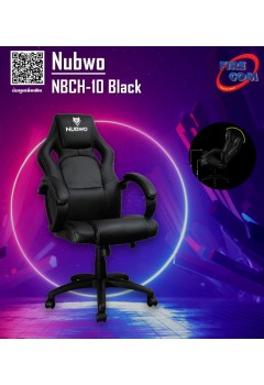Gaming Chair (เก้าอี้เกมมิ่ง) Nubwo NBCH-10 Black Gaming Seat Chair (30056)