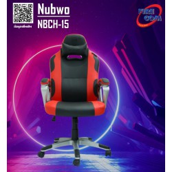 Gaming Chair (เก้าอี้เกมมิ่ง) Nubwo NBCH-15 Black/Red Gaming Seat Chair