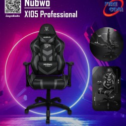 Gaming Chair (เก้าอี้เกมมิ่ง) NUBWO X105 Professional Black/Gray