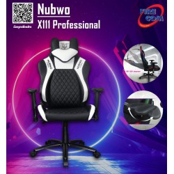 Gaming Chair (เก้าอี้เกมมิ่ง) Nubwo X111 White/Black Professional Gaming Chair (20766)