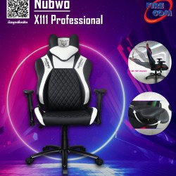 Gaming Chair (เก้าอี้เกมมิ่ง) Nubwo X111 White/Black Professional Gaming Chair (20766)