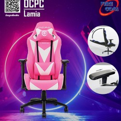 Gaming Chair (เก้าอี้เกมมิ่ง) OCPC Lamia Pink/White eSport Chair (OC-GC-LAM-Pink/White)