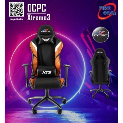 Gaming Chair (เก้าอี้เกมมิ่ง) OCPC Xtreme3 Black/Orange Gaming Chair (OC-GC-XT3-BO)