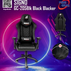 (GAMING CHAIR) SIGNO GC-205Blk BlackBlacker