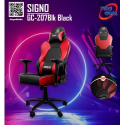 Gaming Chair (เก้าอี้เกมมิ่ง) Signo GC-207Blk Black Branco E-Sport Gaming Chair