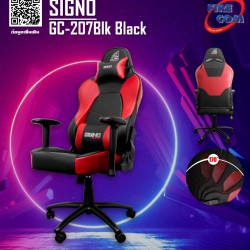 Gaming Chair (เก้าอี้เกมมิ่ง) Signo GC-207Blk Black Branco E-Sport Gaming Chair