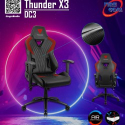 Gaming Chair (เก้าอี้เกมมิ่ง) Thunder X3 DC3 Black/Red Air Breathable
