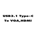 USB3.1 Type-C To VGA,HDMI