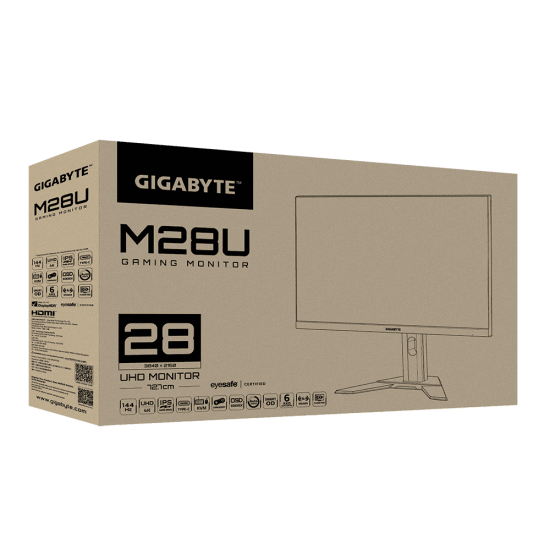  MONITOR GIGABYTE M28U-AP - 28" IPS 4K 144Hz USB-C FREESYNC สามารถออกใบกำกับภาษีได้